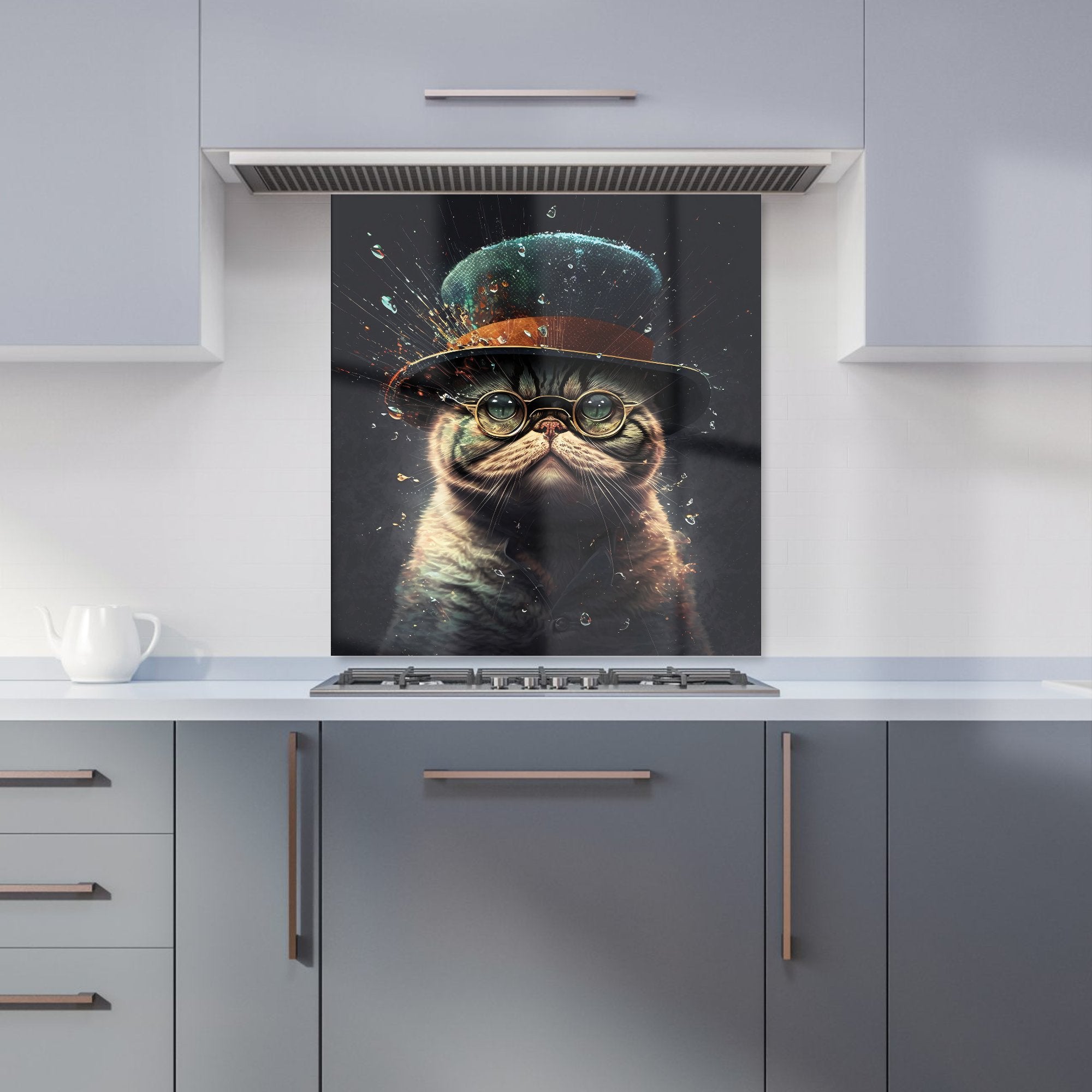 Shorthair Cat Splashart Kitchen Splashback