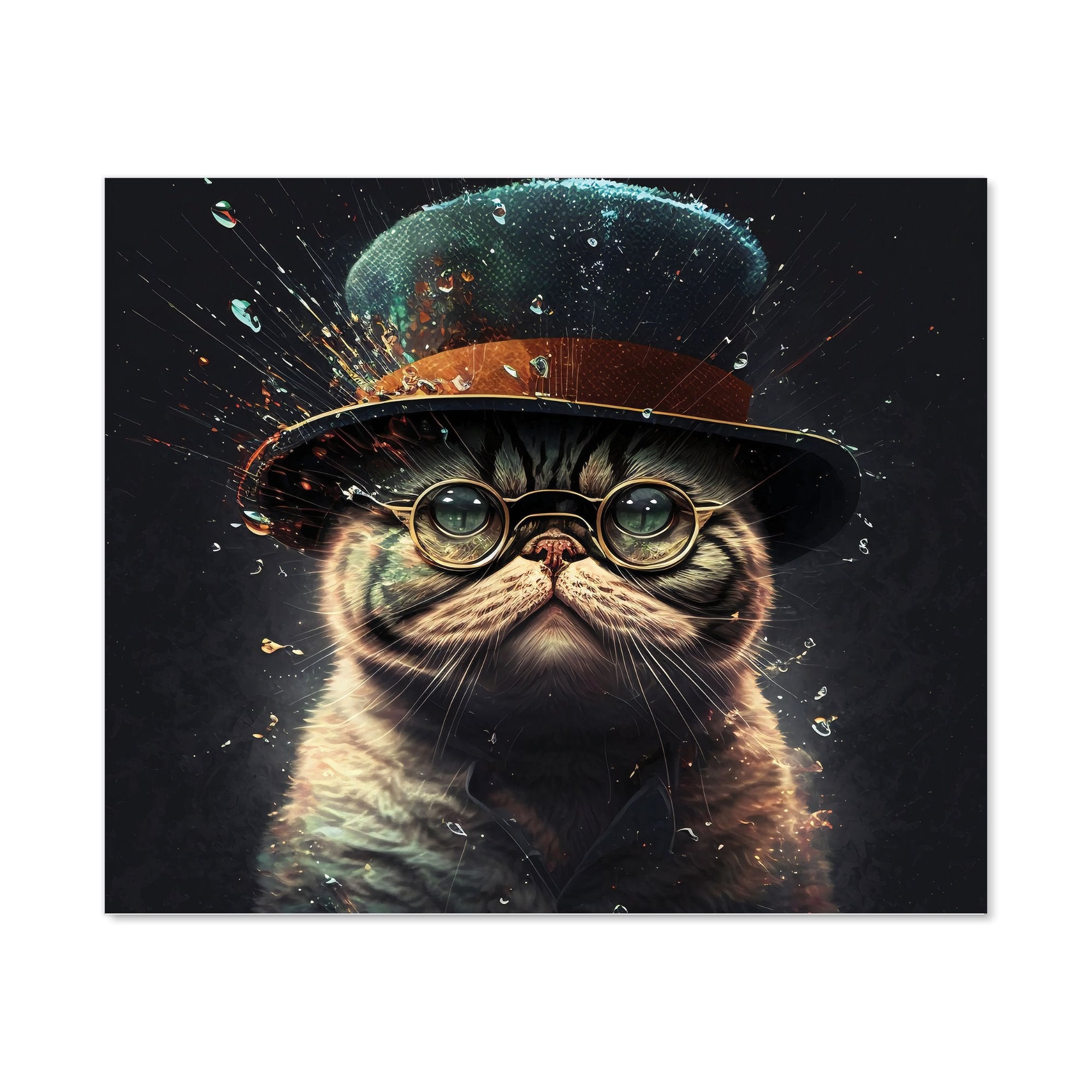Shorthair Cat Splashart Kitchen Splashback