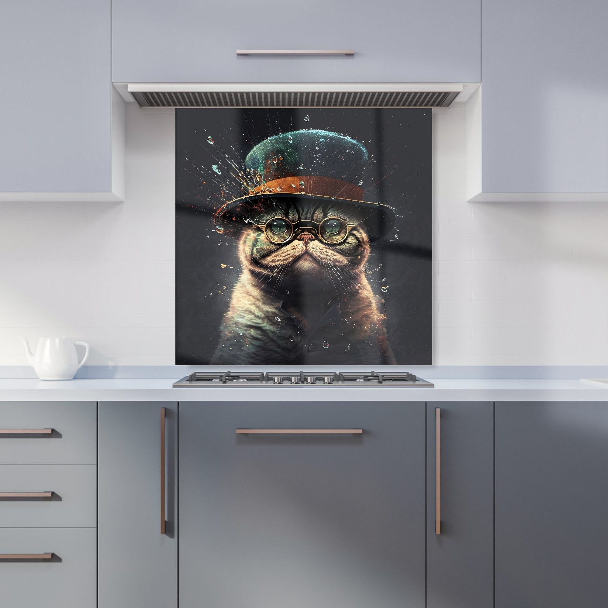 Shorthair Cat Splashart Kitchen Splashback