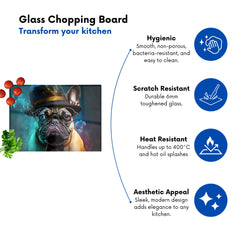 French Bulldog Splashart Chopping Board