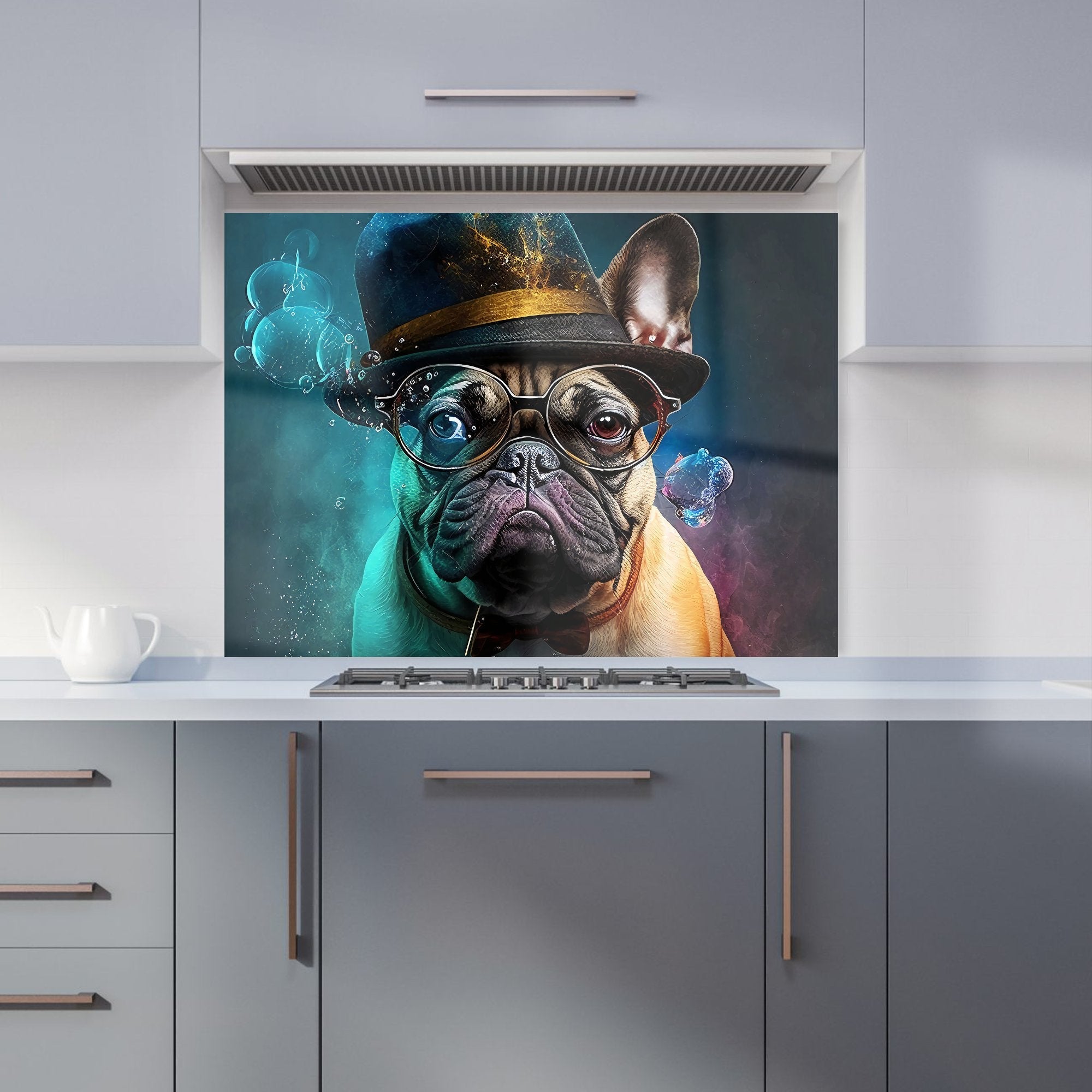 French Bulldog Splashart Kitchen Splashback