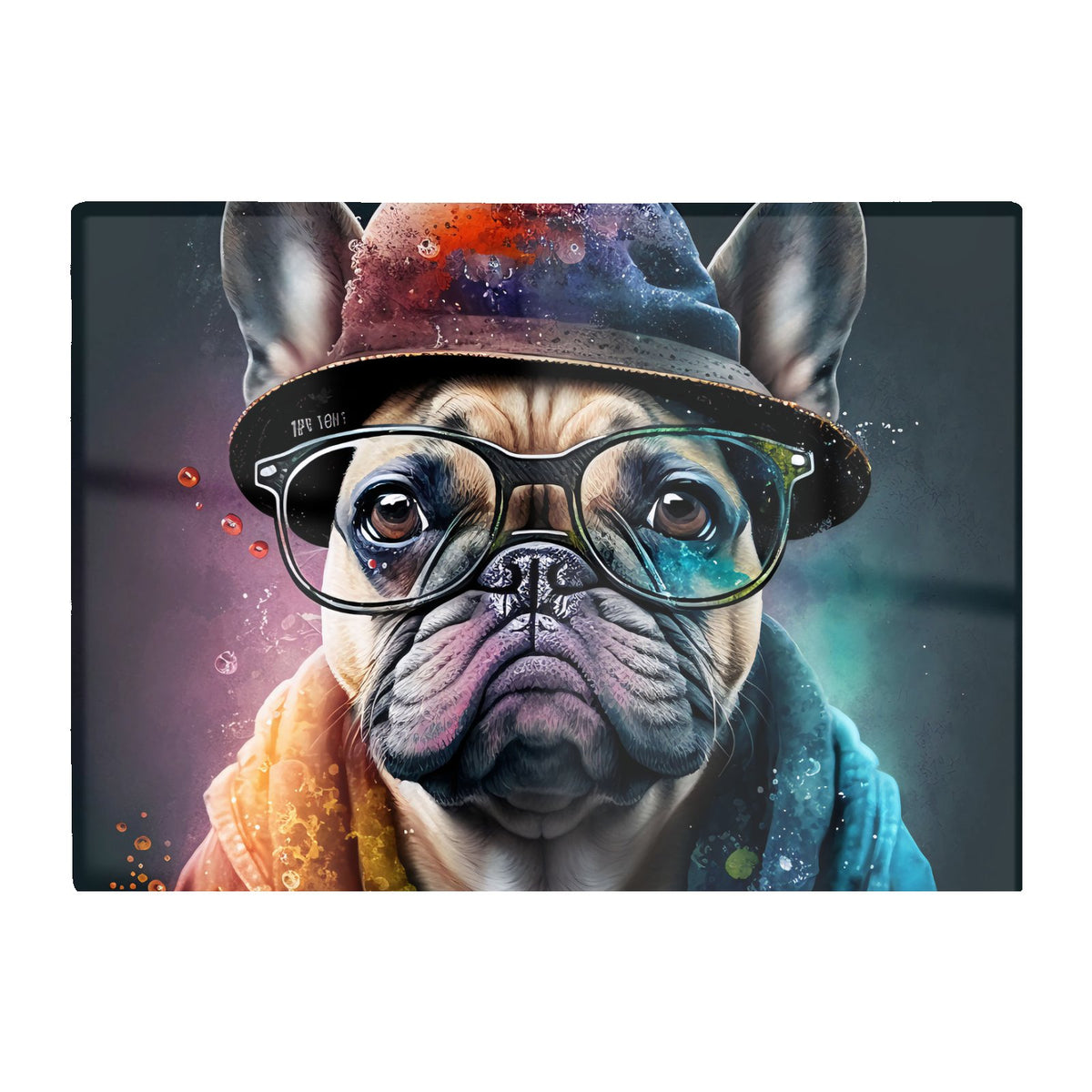 French Bulldog Dog Splashart Chopping Board