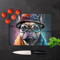 French Bulldog Dog Splashart Chopping Board