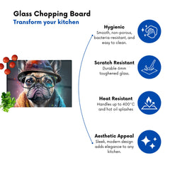 French Bulldog Dog Splashart Chopping Board