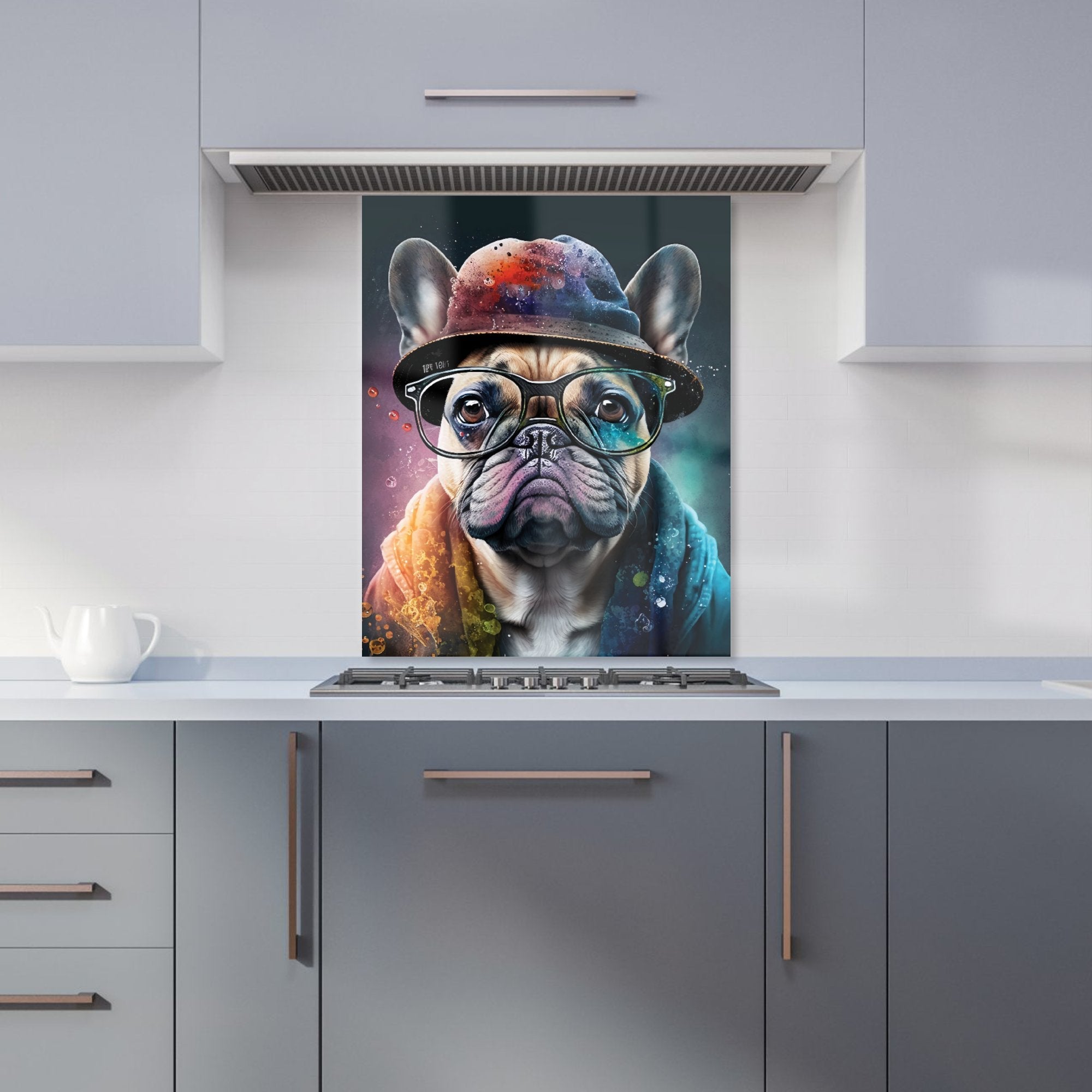 French Bulldog Dog Splashart Kitchen Splashback