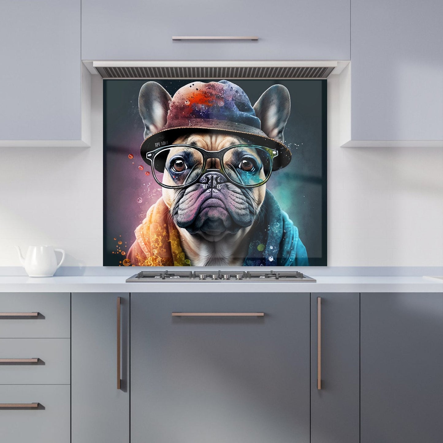 French Bulldog Dog Splashart Kitchen Splashback