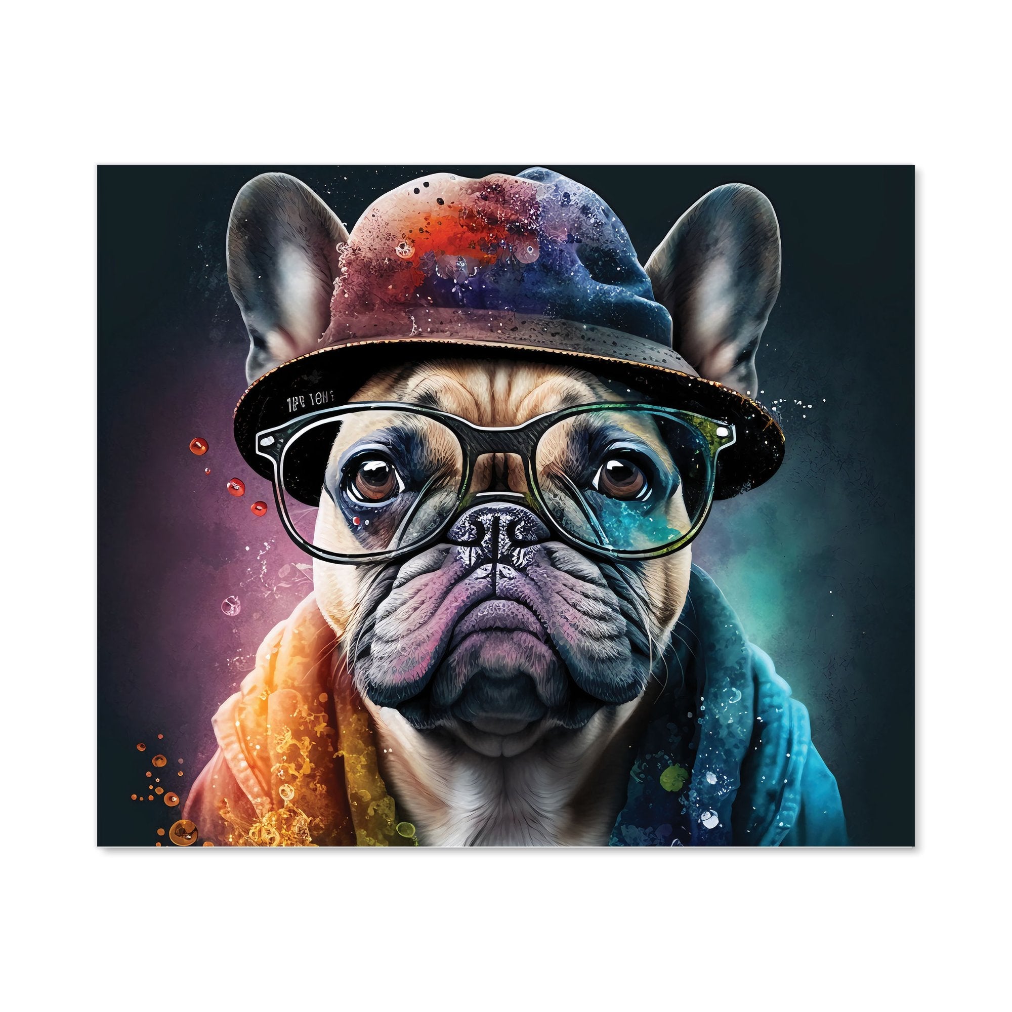 French Bulldog Dog Splashart Kitchen Splashback