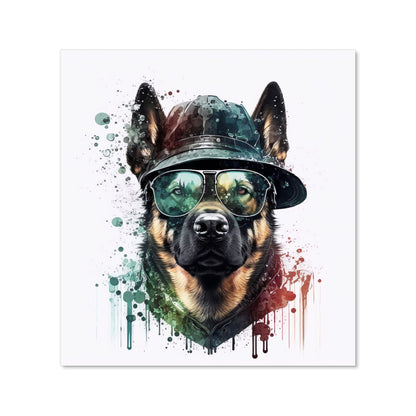 German Shepherd Splashart Kitchen Splashback