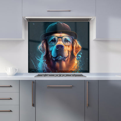 Golden Retriever Dog Kitchen Splashback