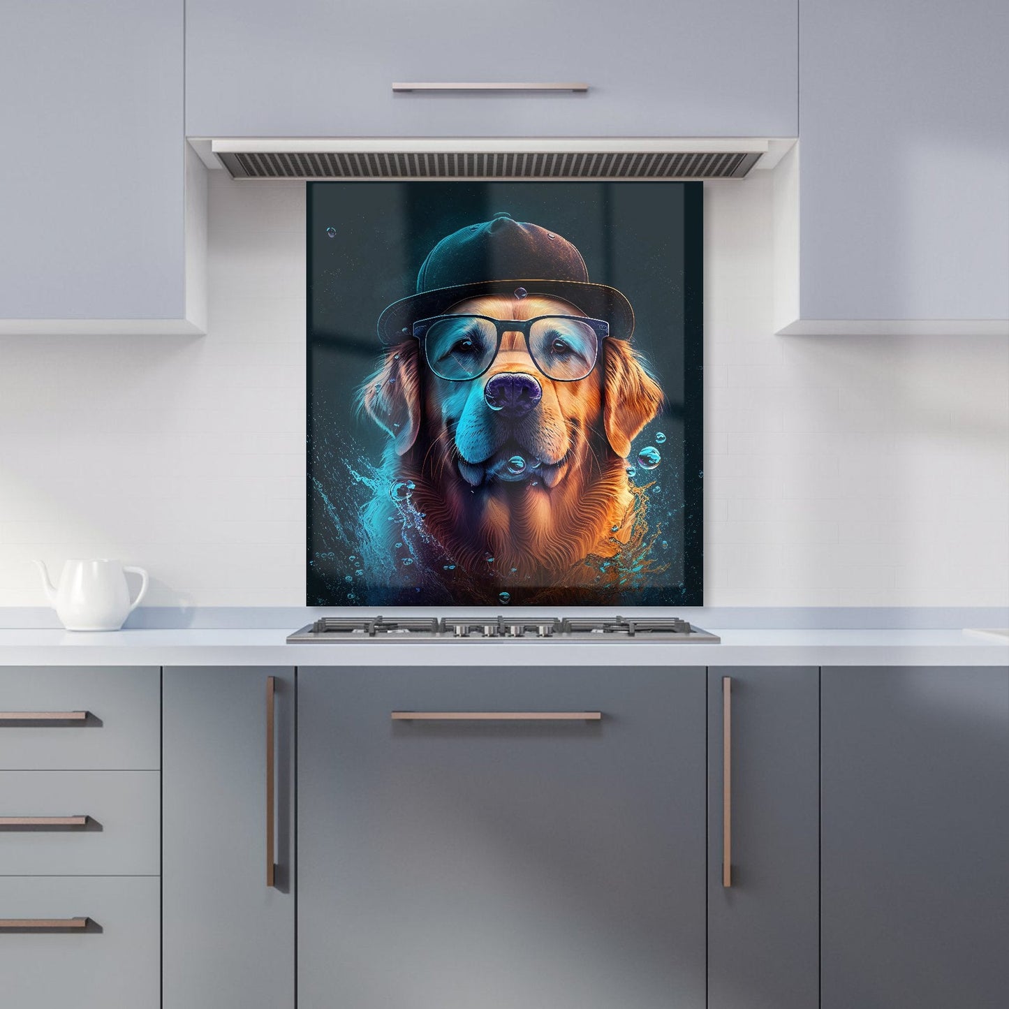 Golden Retriever Dog Kitchen Splashback