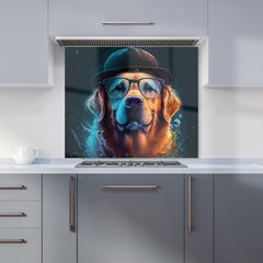 Golden Retriever Dog Kitchen Splashback