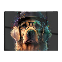 Golden Retriever Dog Splashart Chopping Board