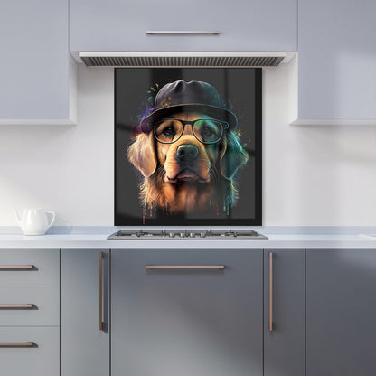 Golden Retriever Dog Splashart Kitchen Splashback