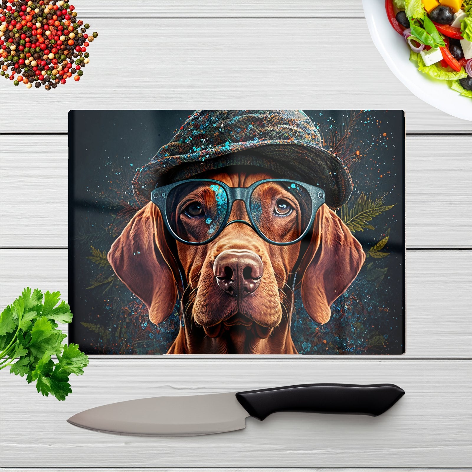 Hungarian Vizsla Dog Chopping Board