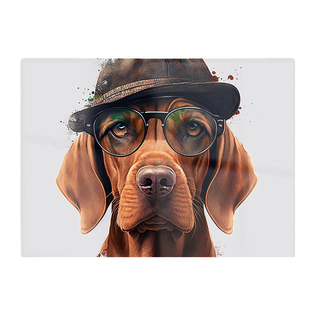 Hungarian Vizsla Dog Splashart Chopping Board