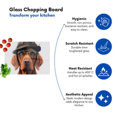Hungarian Vizsla Dog Splashart Chopping Board