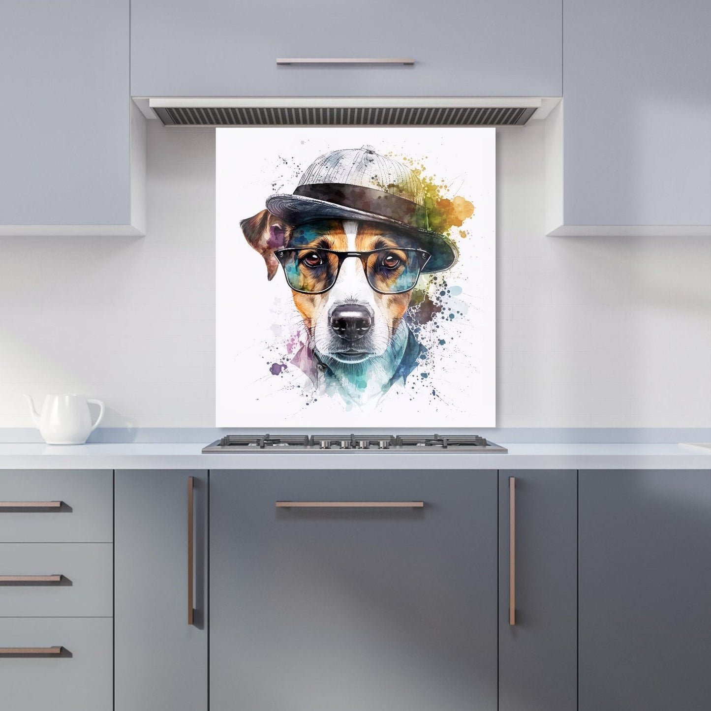 Jack Russell Dog Splashart Kitchen Splashback