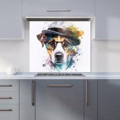 Jack Russell Dog Splashart Kitchen Splashback