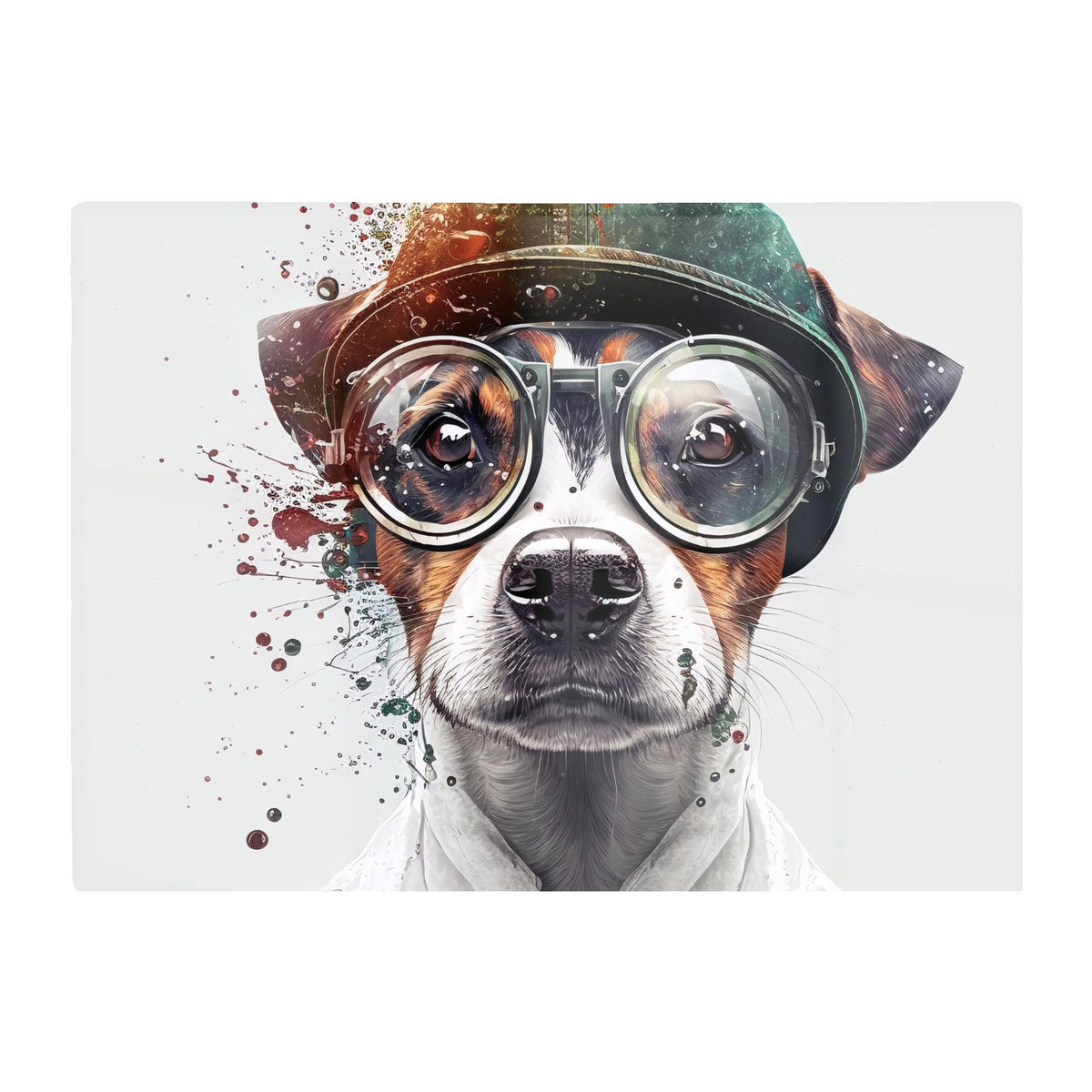 Jack Russell Terrier Dog Splashart Chopping Board