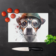 Jack Russell Terrier Dog Splashart Chopping Board