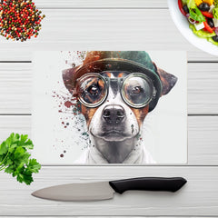 Jack Russell Terrier Dog Splashart Chopping Board