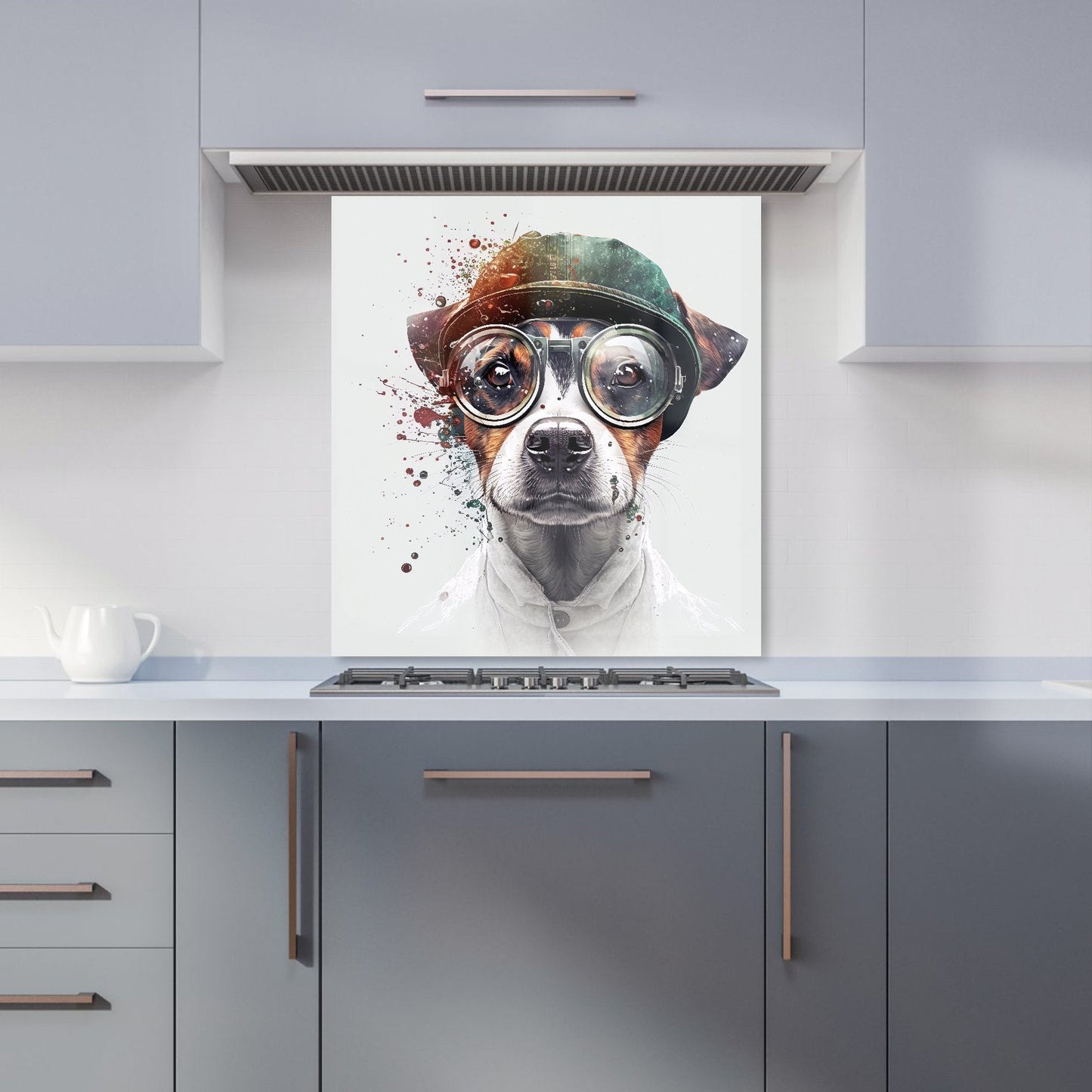 Jack Russell Terrier Dog Splashart Kitchen Splashback