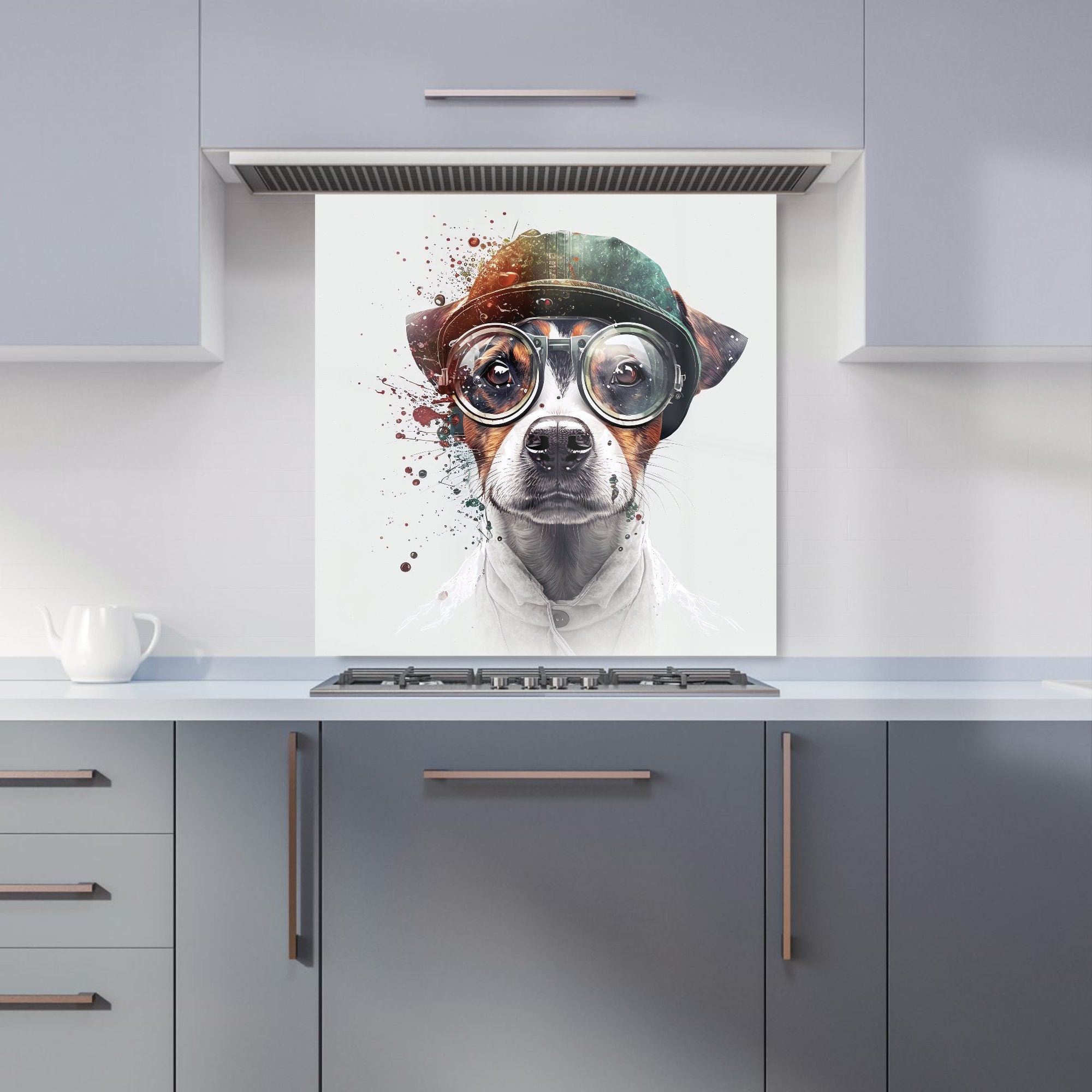 Jack Russell Terrier Dog Splashart Kitchen Splashback