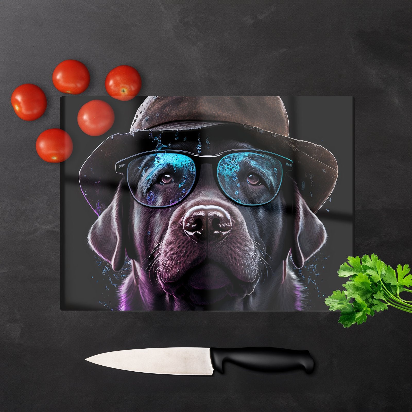 Labrador Retriever Dog Splashart Chopping Board