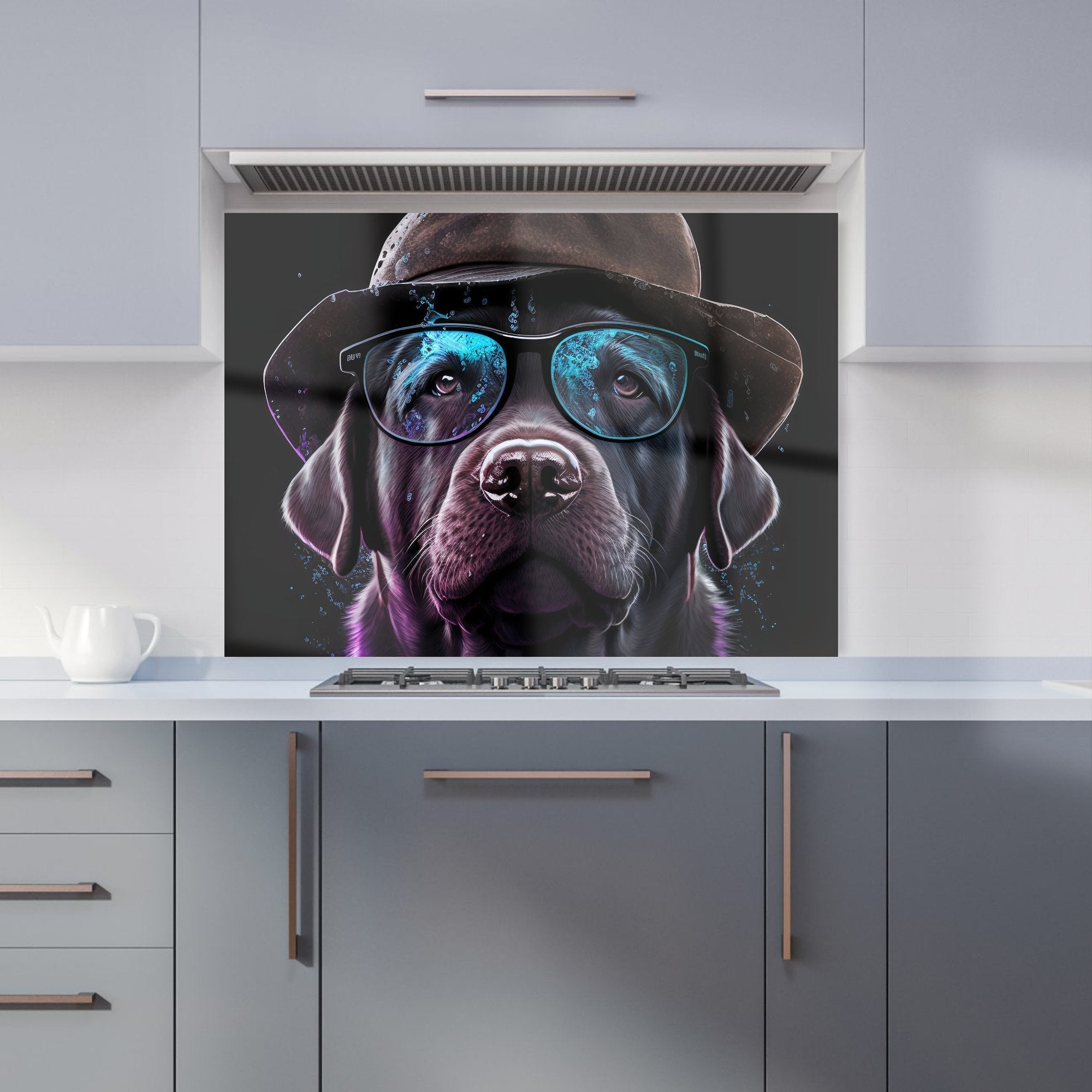 Labrador Retriever Dog Splashart Kitchen Splashback