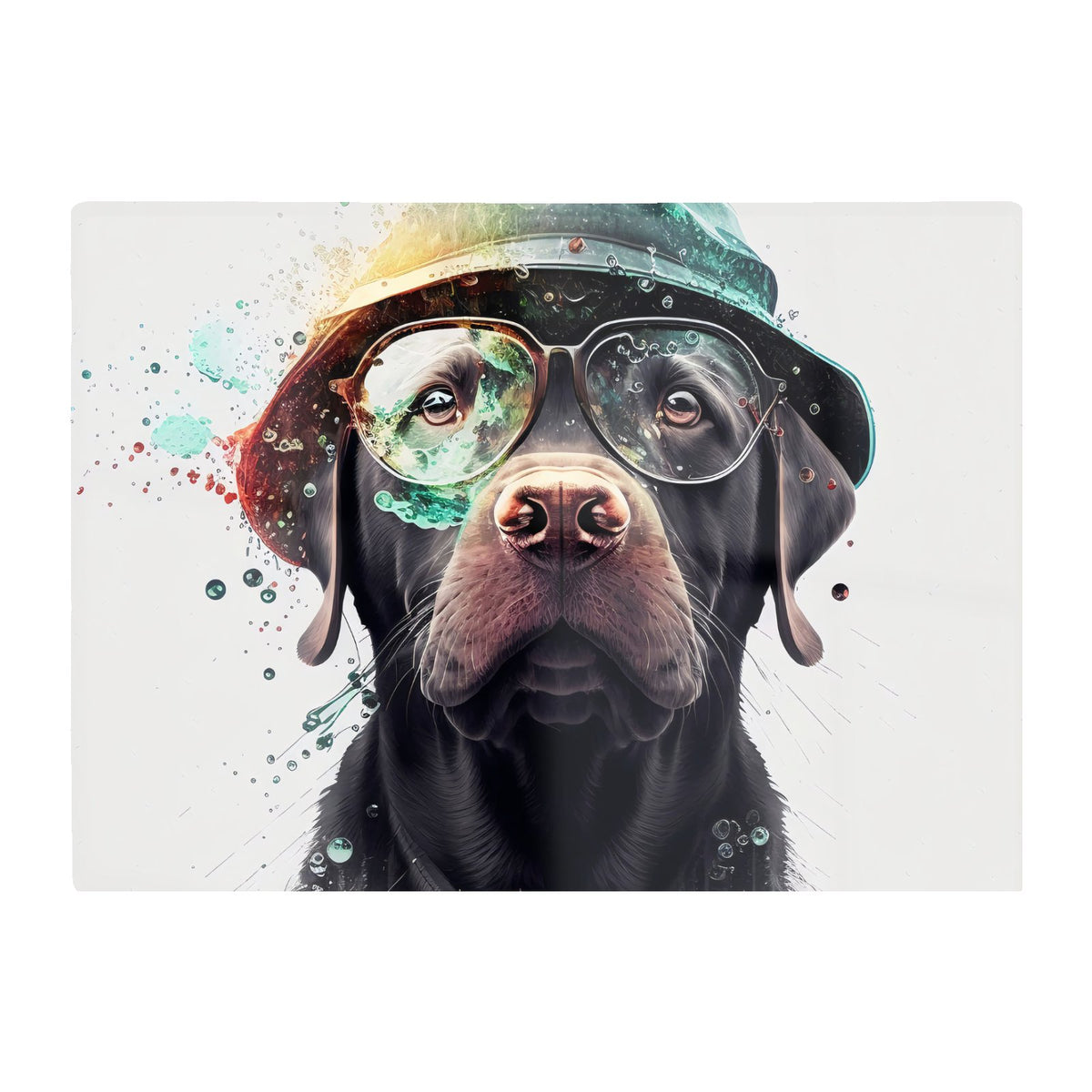 Splashart Labrador Retriever Dog  Chopping Board