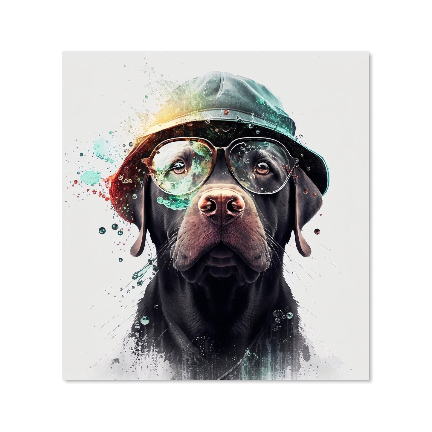 Splashart Labrador Retriever Dog  Kitchen Splashback