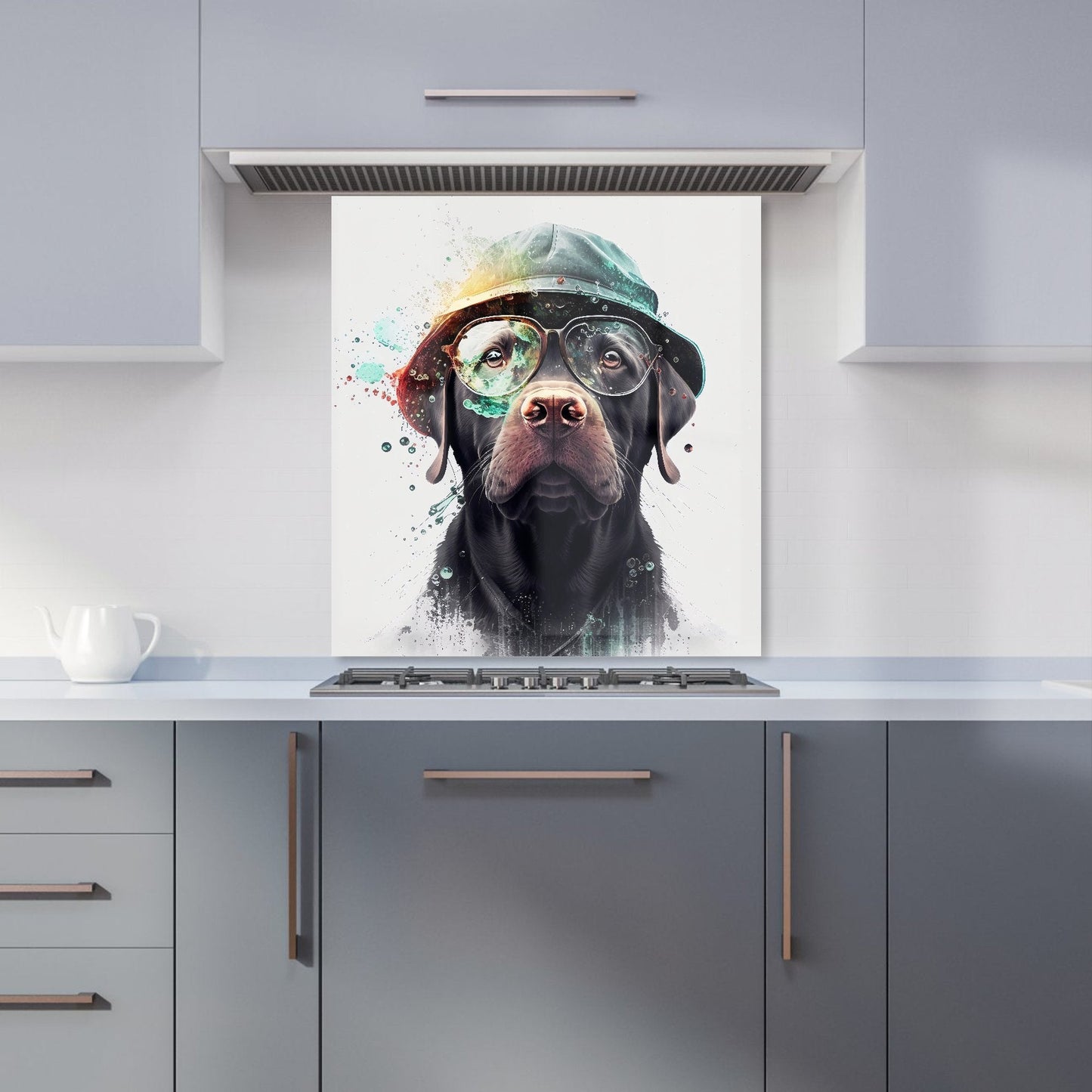 Splashart Labrador Retriever Dog  Kitchen Splashback