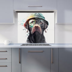 Splashart Labrador Retriever Dog  Kitchen Splashback