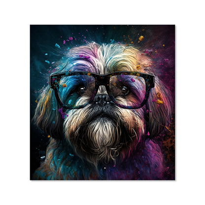 Lharsa Apso Dog Face Splashart Kitchen Splashback