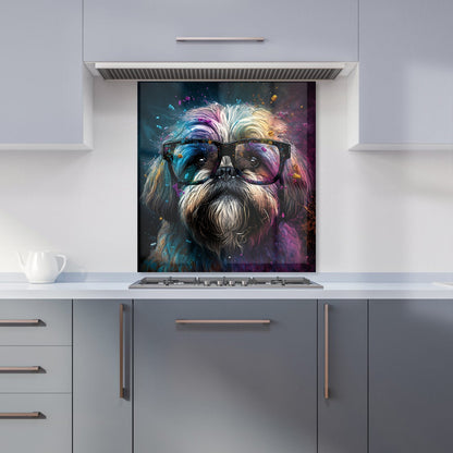 Lharsa Apso Dog Face Splashart Kitchen Splashback