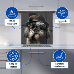 Lhasa Apso Dog Splashart Kitchen Splashback