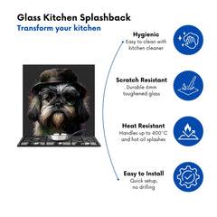 Lhasa Apso Dog Splashart Kitchen Splashback