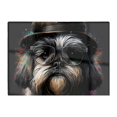 Lhasa Apso Dog Splashart Chopping Board