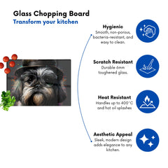 Lhasa Apso Dog Splashart Chopping Board
