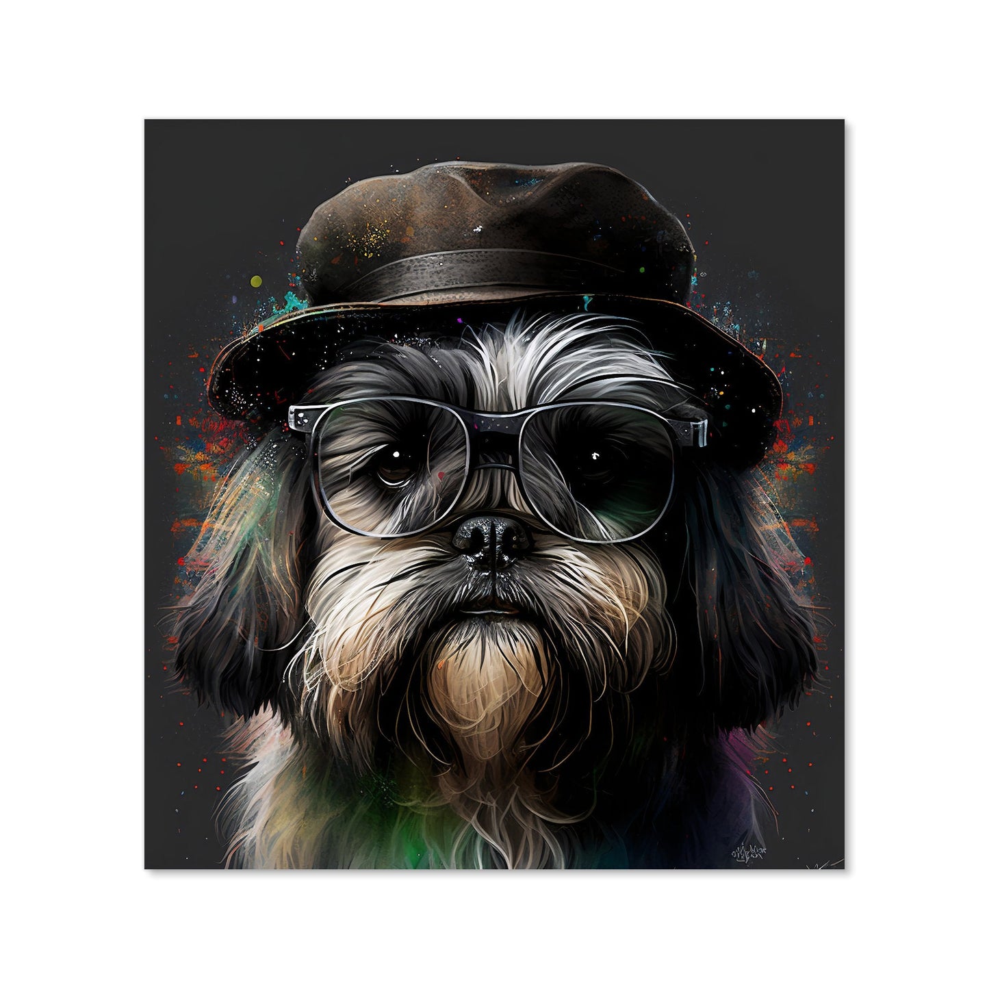 Lhasa Apso Dog Splashart Kitchen Splashback