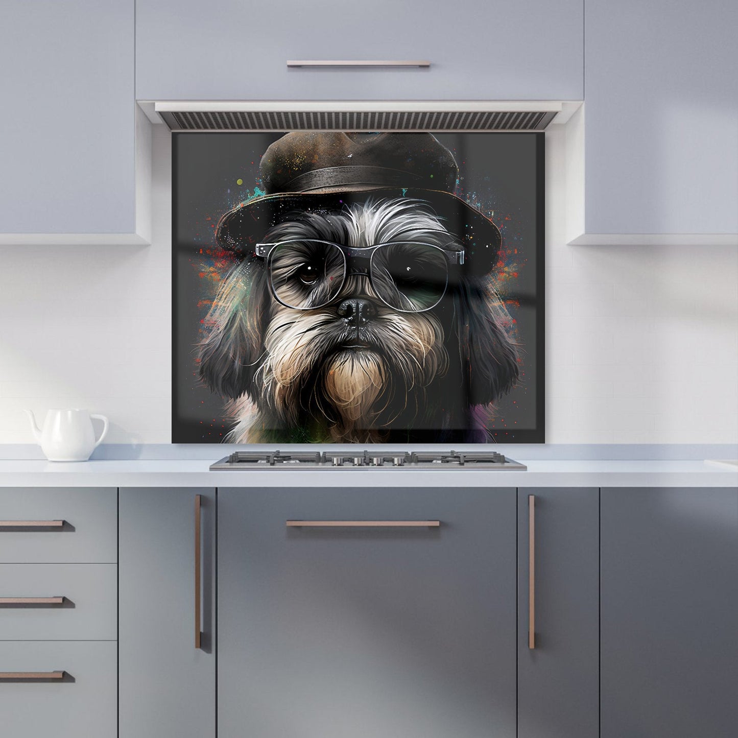 Lhasa Apso Dog Splashart Kitchen Splashback