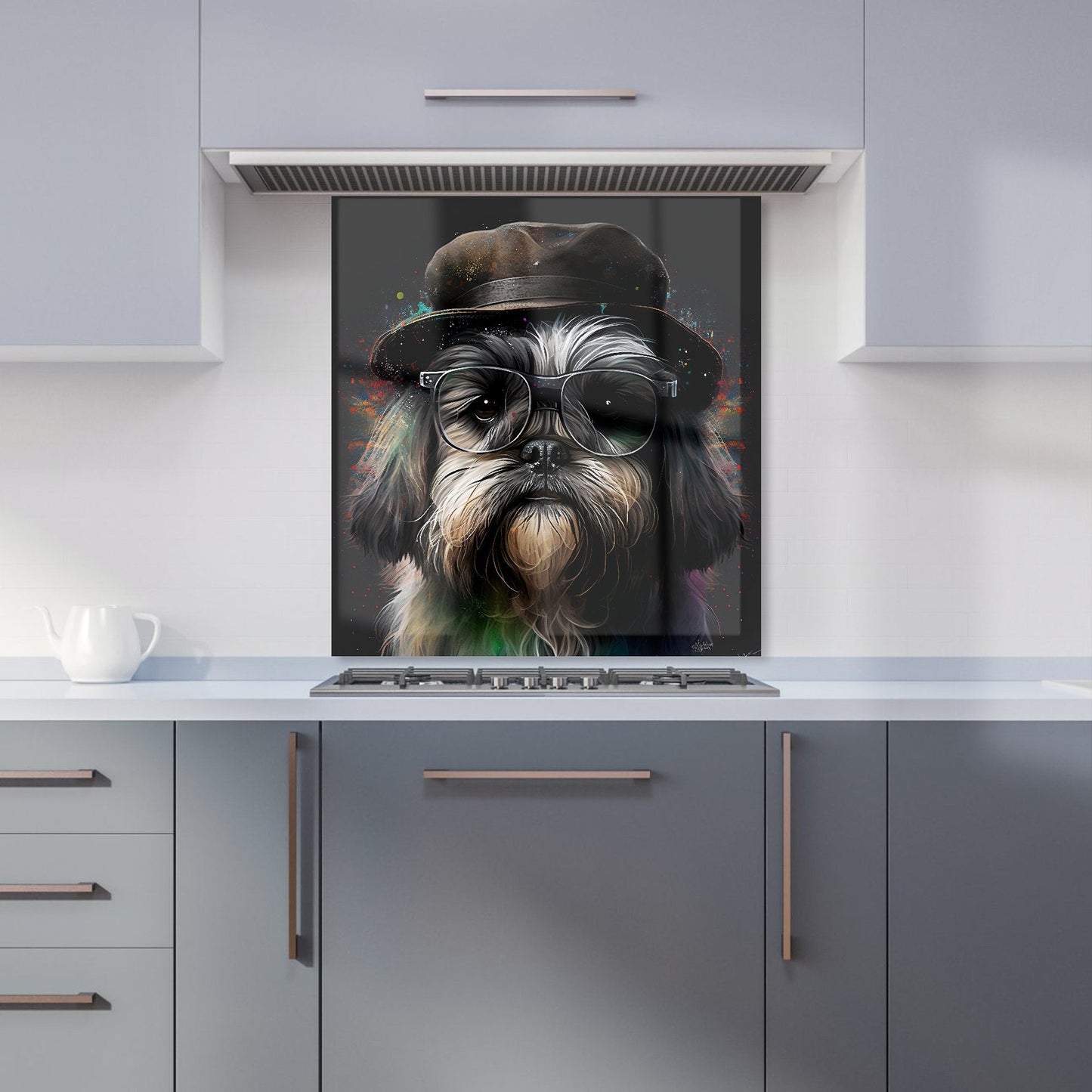 Lhasa Apso Dog Splashart Kitchen Splashback