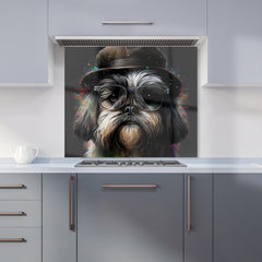 Lhasa Apso Dog Splashart Kitchen Splashback