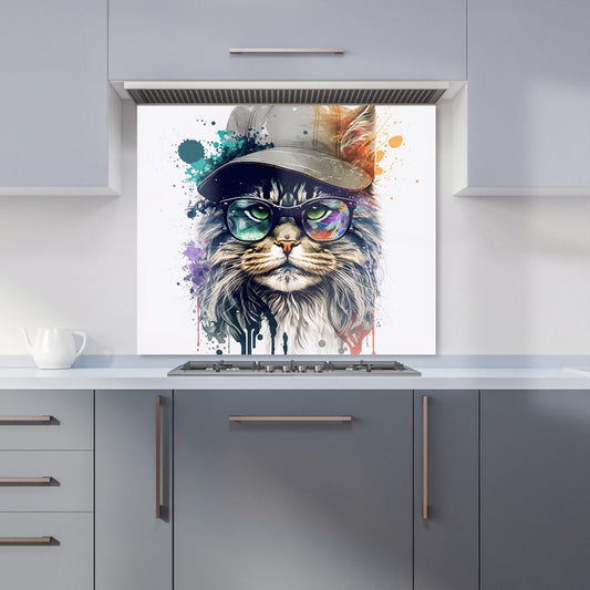 Maine Coon Cat Splashart Kitchen Splashback