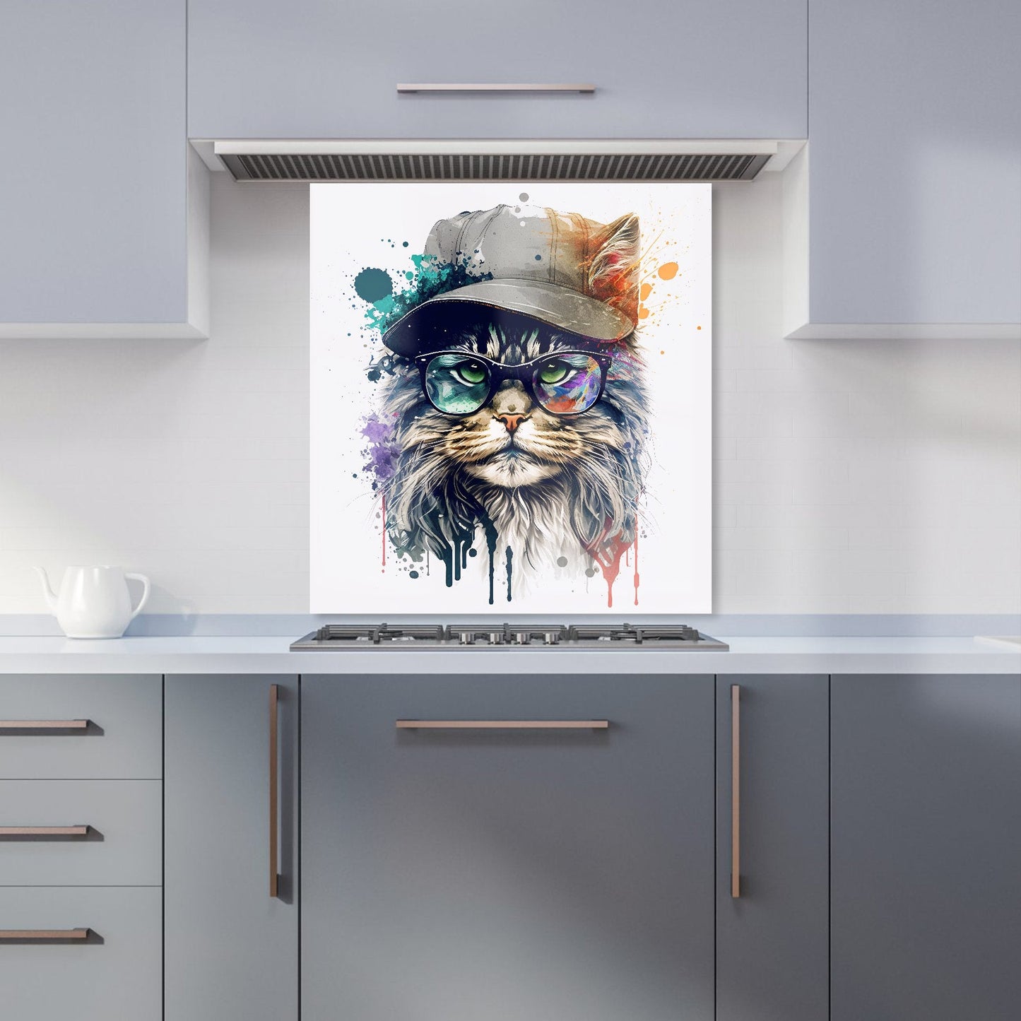 Maine Coon Cat Splashart Kitchen Splashback