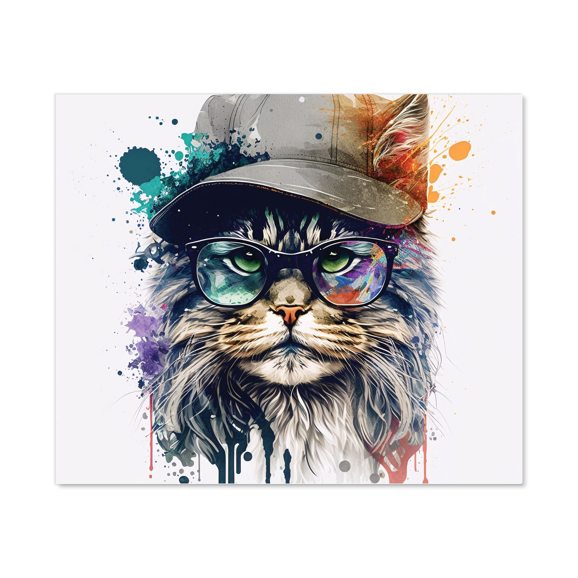 Maine Coon Cat Splashart Kitchen Splashback