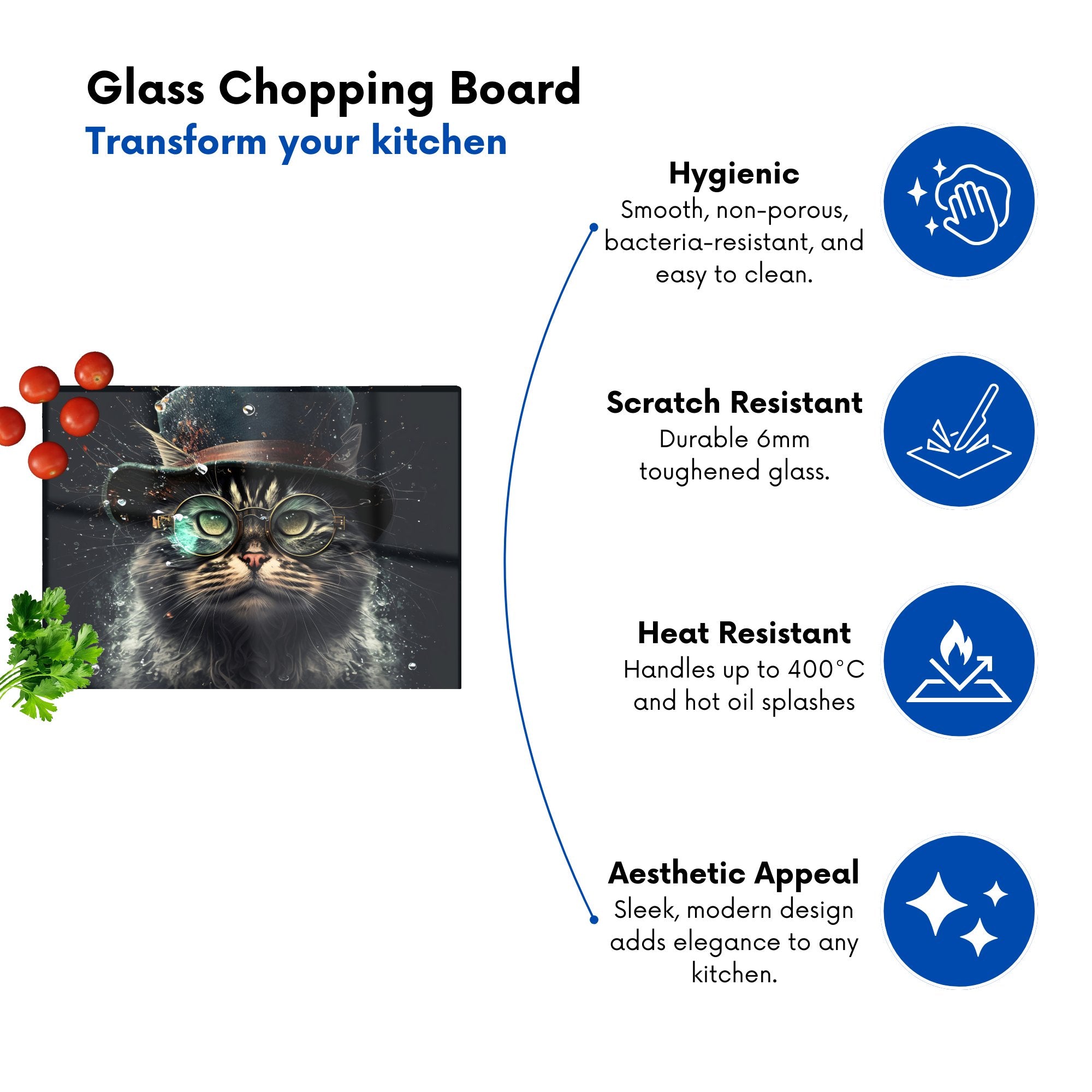 Norwegian Forest Cat Chopping Board