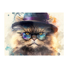 Persian Cat Splashart Chopping Board