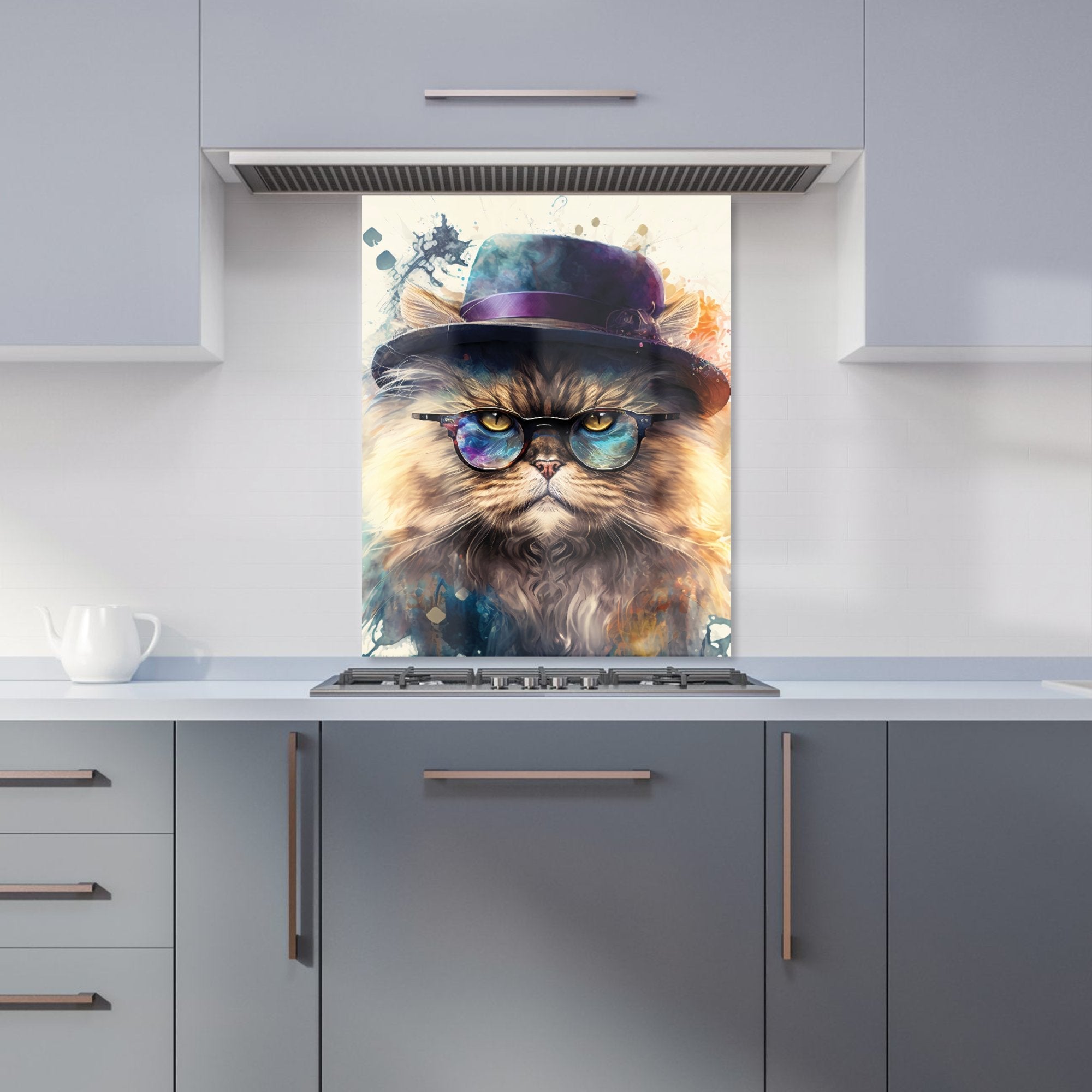 Persian Cat Splashart Kitchen Splashback