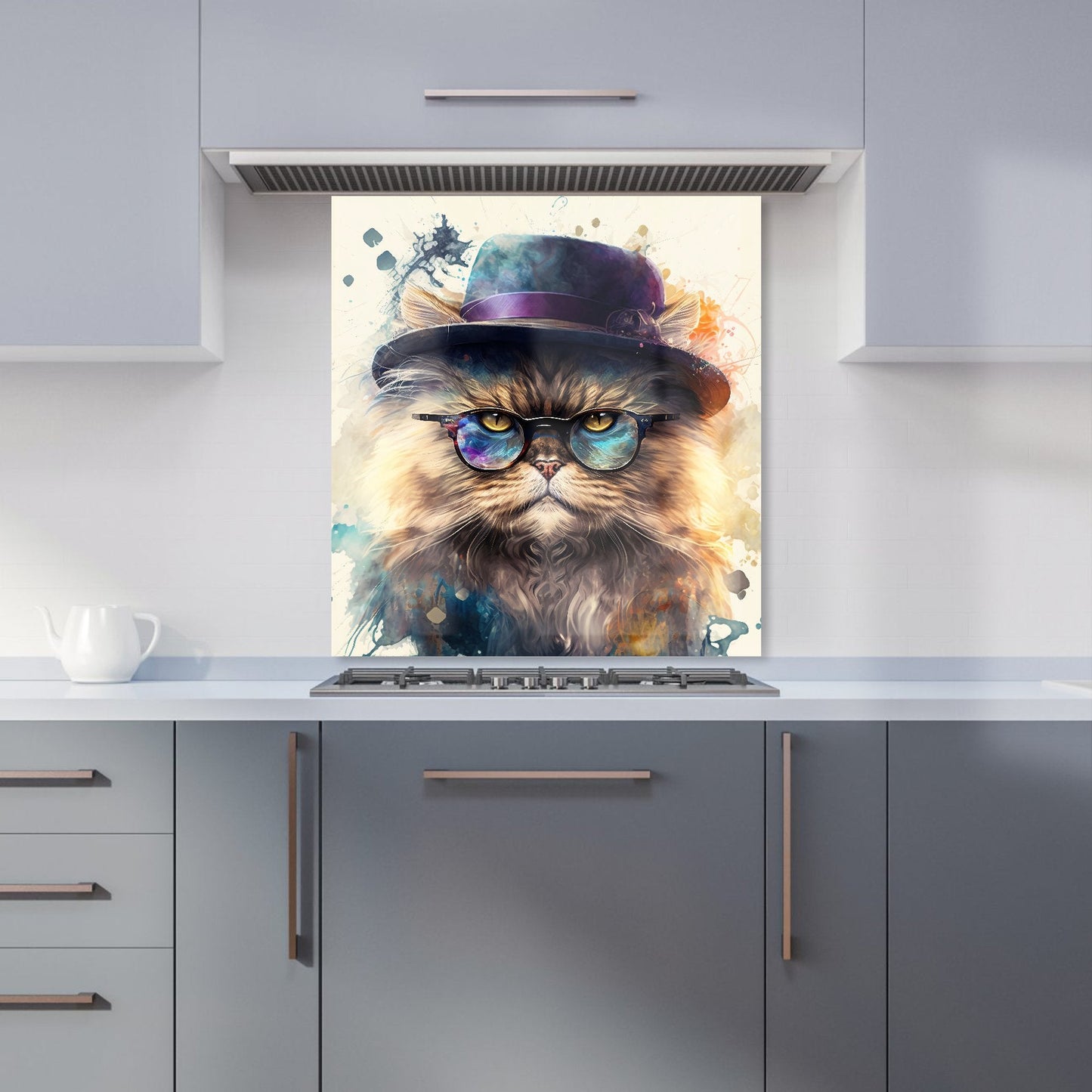 Persian Cat Splashart Kitchen Splashback